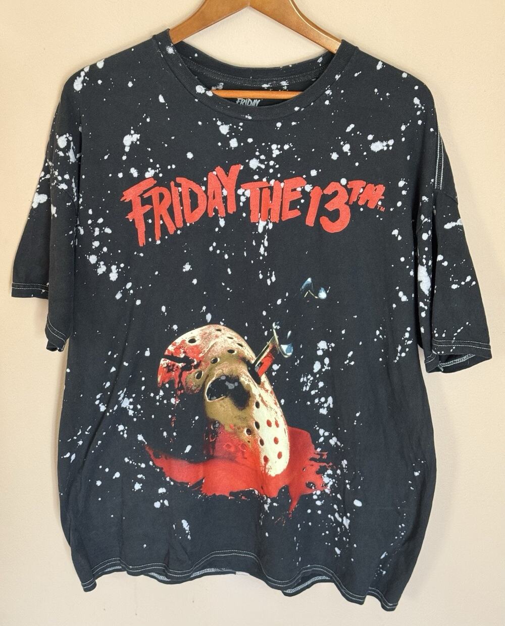 Friday The 13th Black Halloween T-shirt, XL